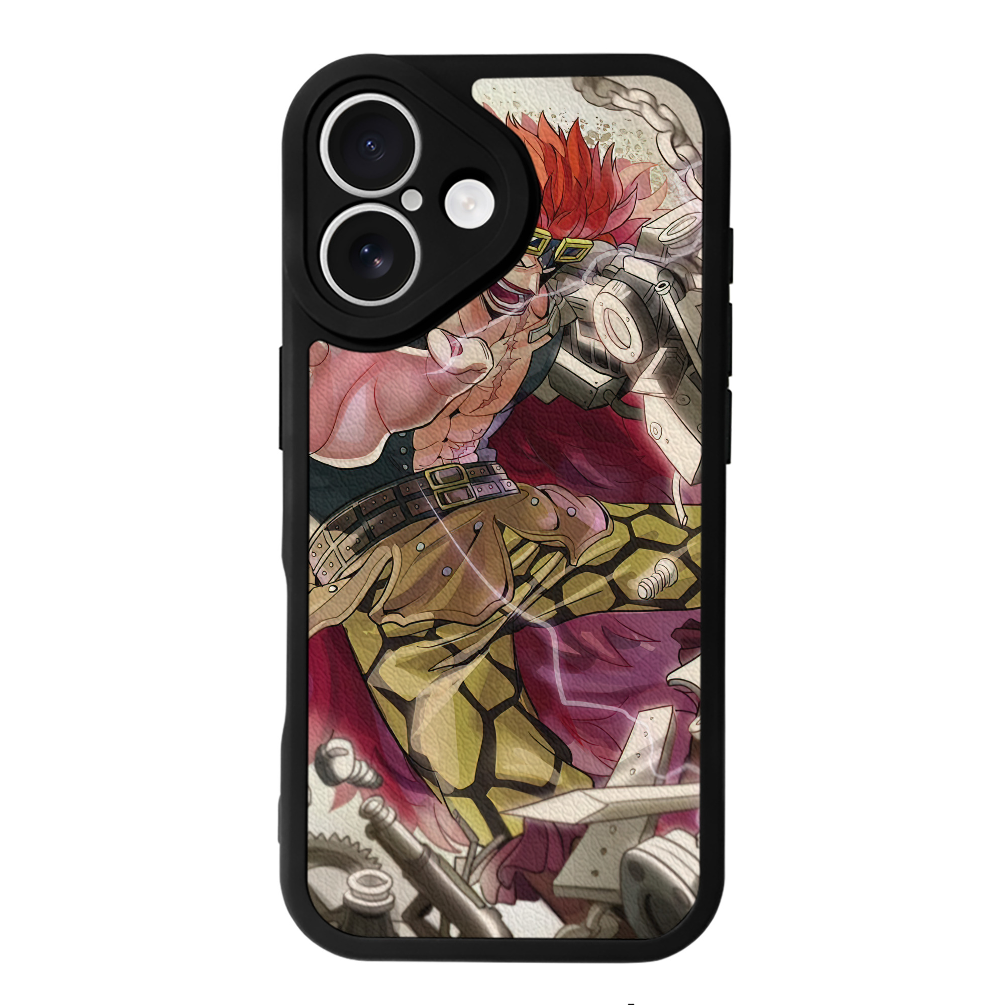 （画像用） ワンピース ONE PIECE 【iPhone 16シリーズ対応】シリコンスマホケース（レザー調） 材質：シリコン